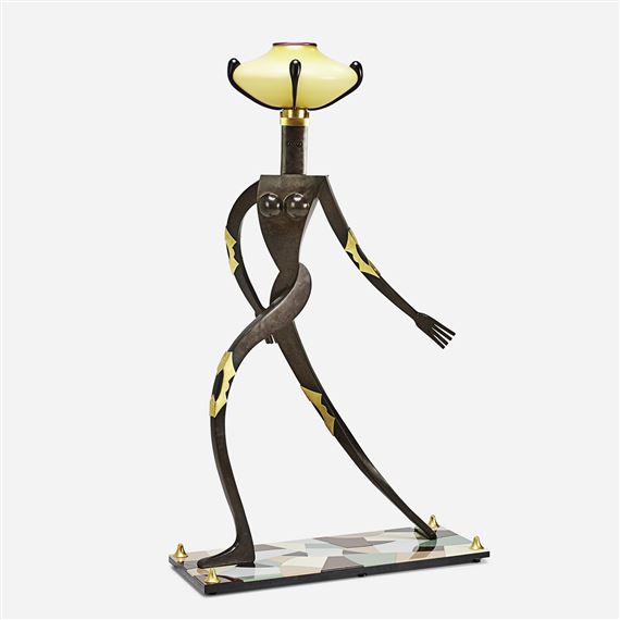 Standing Female Figurative Floor Lamp by Dan Dailey, 1999