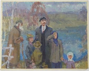 'Cranes Fly' - Valery Grigorievich Kulik