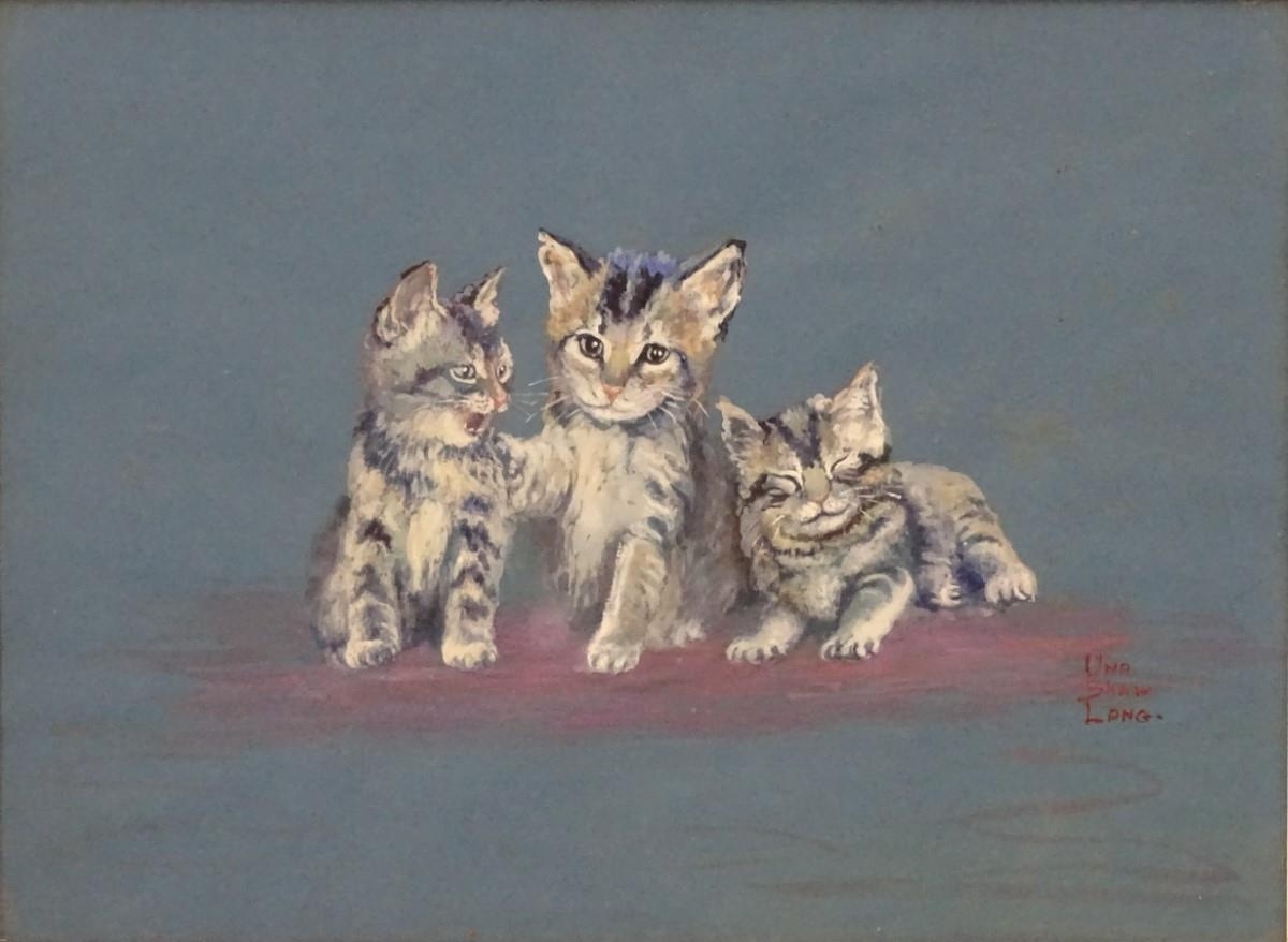 Artwork by Una Shaw Lang, We Three, Made of Watercolour and gouache