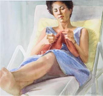 WOMAN IN REPOSE - Carol Slobin
