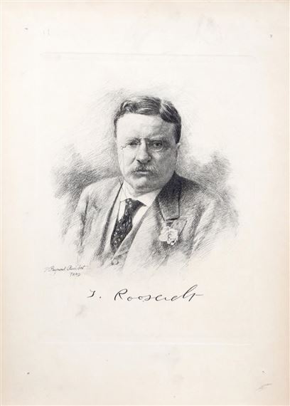 Theodore Roosevelt from The Presidents of the United States by P. Raymond Audibert, circa 1915