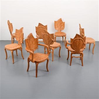 Eight works: LEAF CHAIR (8) - Bartolozzi & Maioli