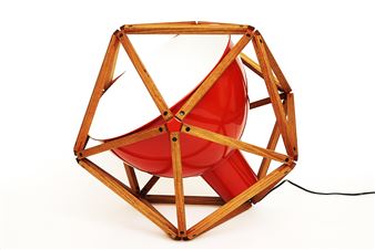 Red Block 2. Floor Lamp - Henry Pilcher