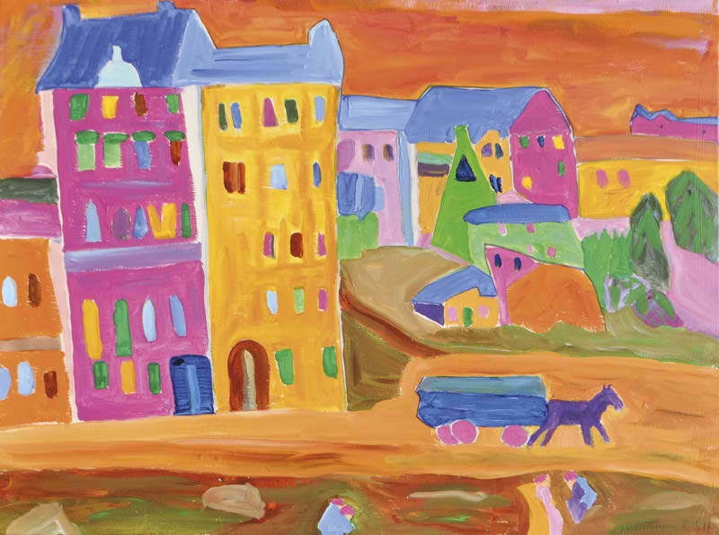 Artwork by Bernd Gansbacher, Ohne Titel, Made of acrylic on canvas