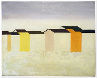 Dächer in Winterlandschaft - Barbara Ehring-Basqué