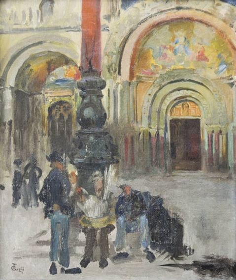 Vor dem Markusdom in Venedig by Francesco Gioli