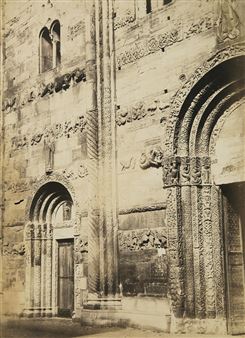 Luigi Sacchi | Veduta dell'Arco di Traiano ad Ancona (1854) | MutualArt