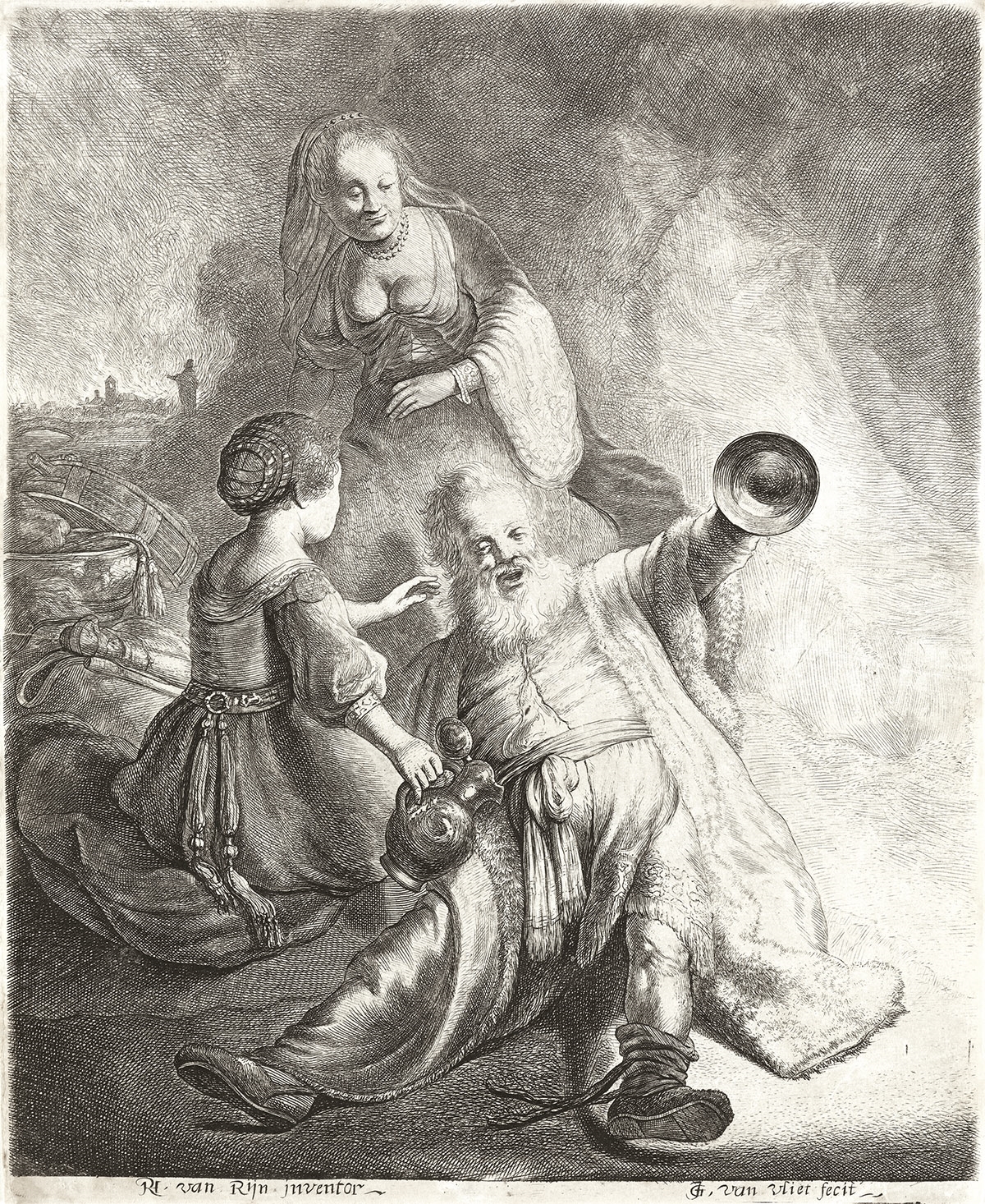 Rembrandt van Rijn | Lot and his Daughters (1631) | MutualArt