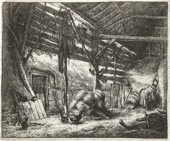 The Barn by Adriaen van Ostade, 1647