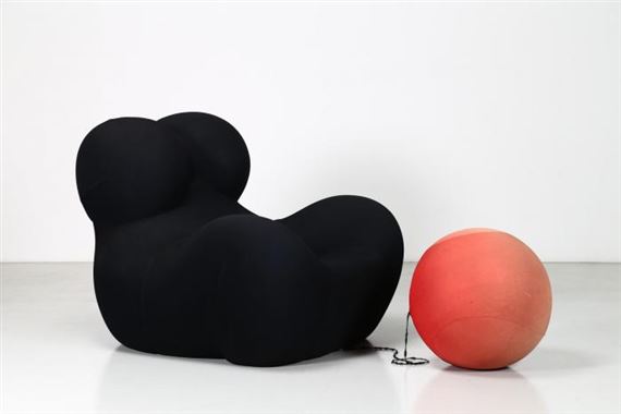 Two works: Up5 armchair; Up6 pouffe by Gaetano Pesce, 1969