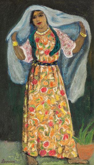 Femme au voile blanc by André Suréda