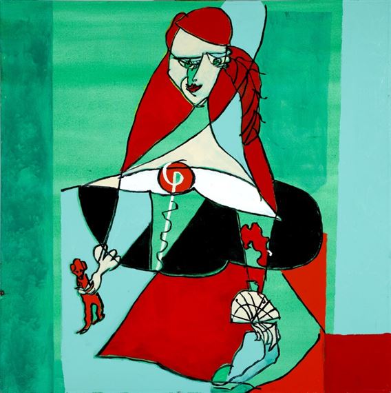 Interior with woman by Bentemarie Kjeldbaek, 2011