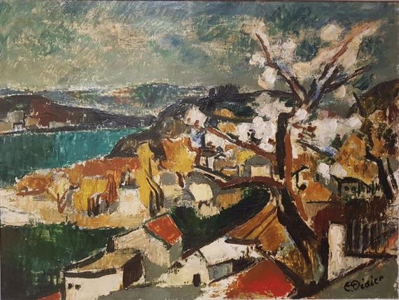 Paysage de printemps by Émile Didier