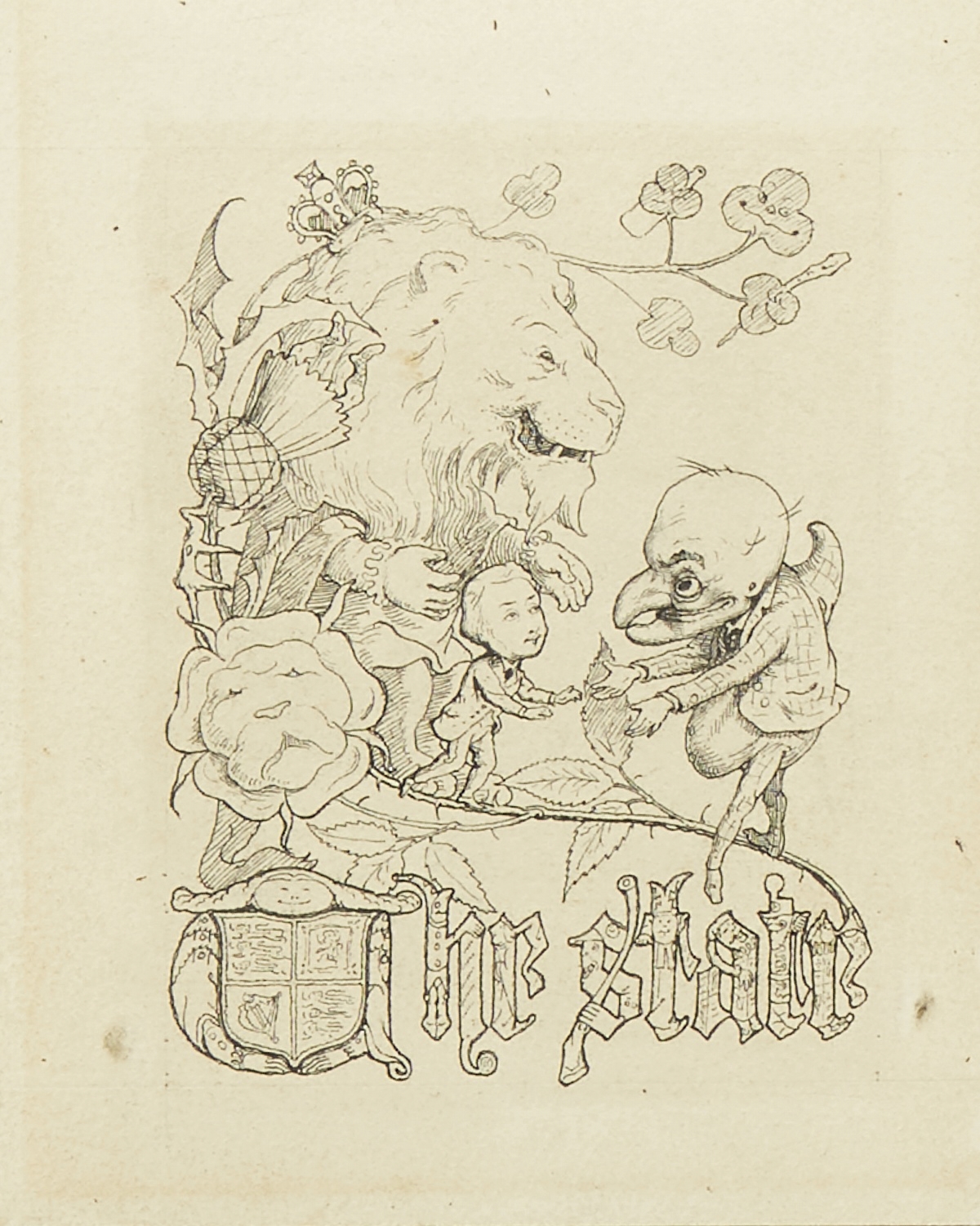 Artwork by Charles H. Bennett, Charles, Made of drawing in ink on artist's board