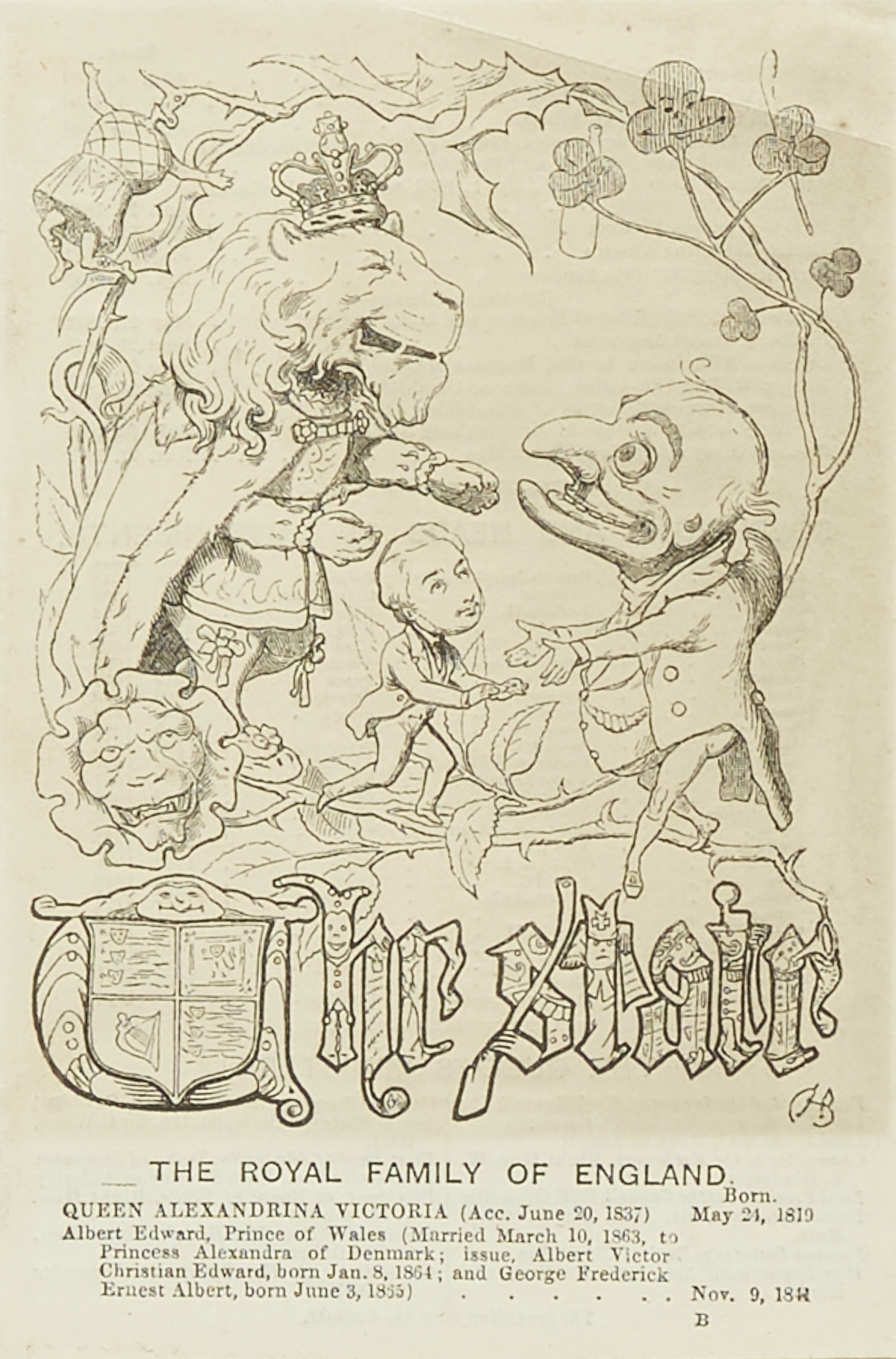 Artwork by Charles H. Bennett, Charles, Made of drawing in ink on artist's board