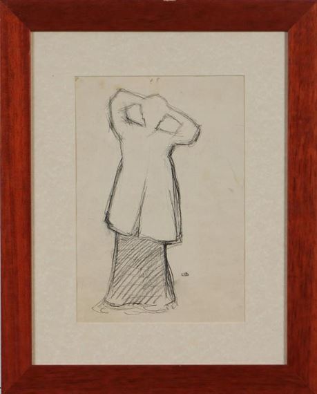 Woman combing her hair by Umberto Boccioni, 1904