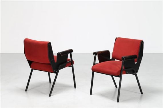 Two works: Poltroncina mod. Albenga (2) by Gustavo Pulitzer Finali, circa 1950