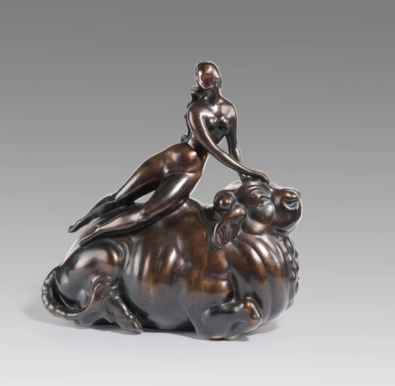 Europa auf dem Stier by Fritz Behn, 1919