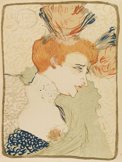Mademoiselle Marcelle Lender, en buste by Henri de Toulouse-Lautrec, 1895