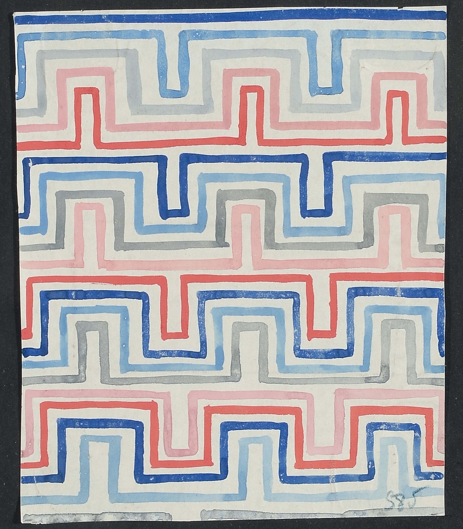 Artwork by Sonia Delaunay, Untitled, Made of Gouache on paper