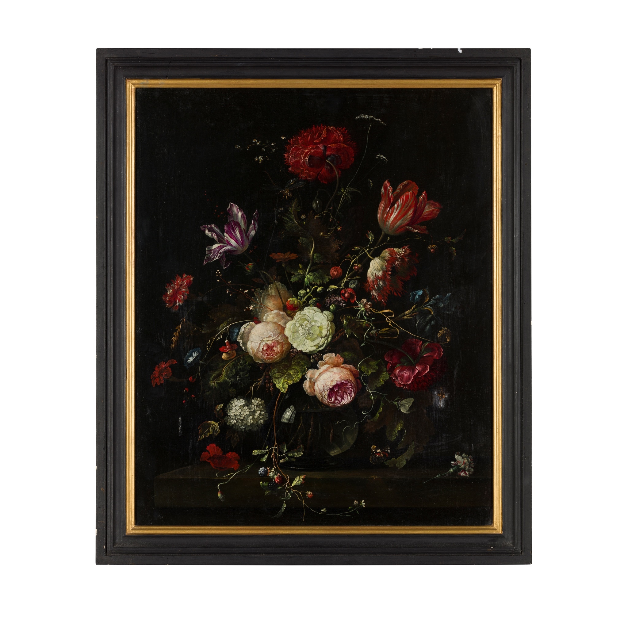 Artwork by Italo-Dutch School, 18th Century, STILL LIFE WITH FLOWERS IN A GLASS VASE, Made of GLASS VASE
Oil on canvas