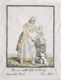 Two Works: Donna dell’Isola di Procida; Contadino Padolano presso Napoli - Marietta Merl