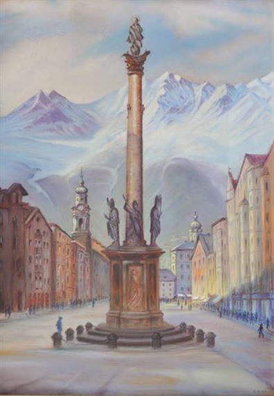 Maria-Theresien-Straße in Innsbruck by Walter Honeder
