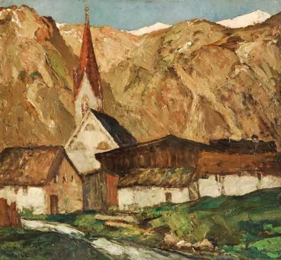 Tiroler Gebirgsdorf by Ernst Kolbe