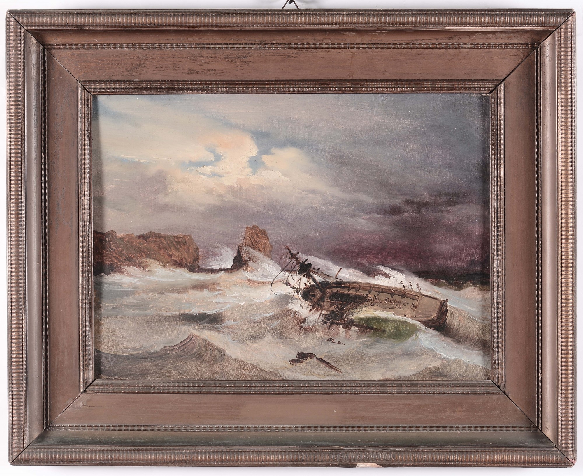 Artwork by Federico Peschiera, Naufragio, Made of Oil on cardboard