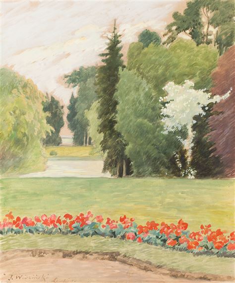 W parku by Józef Wodziński
