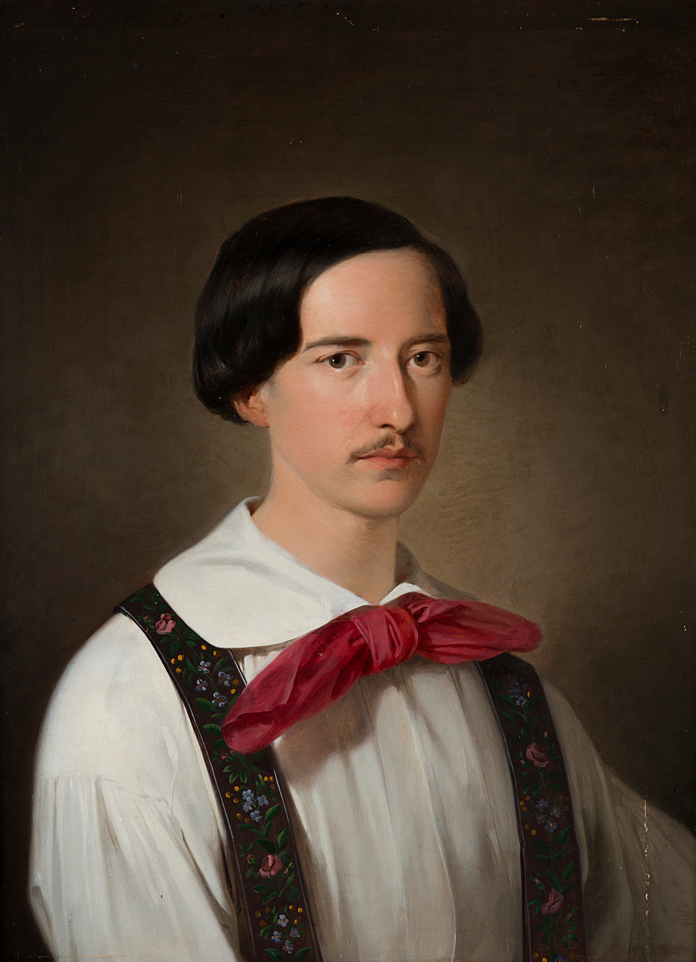 Artwork by Adeodato Malatesta, "Portrait of a Francesco V", Made of oil on canvas