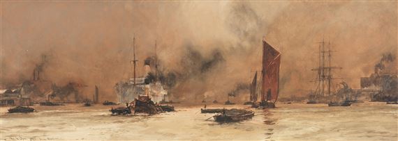 'From Blackwall' by Charles Edward Dixon