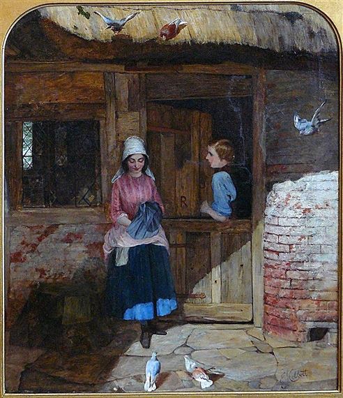 LOVE BIRDS by Edward John Cobbett