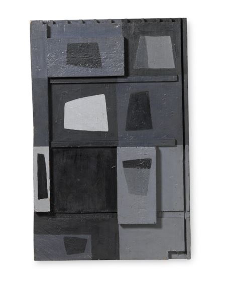 “Skæve firkanter i rekler” (Lopsided squares), 1957 by Flemming Rosenfalck, 1957