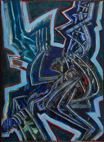 Untitled (the blue one) by Jerzy Tchórzewski, 1956