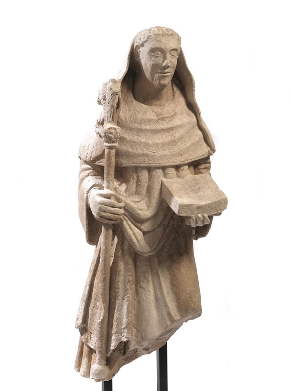 French School, 14th Century | alto prelato in piedi | MutualArt