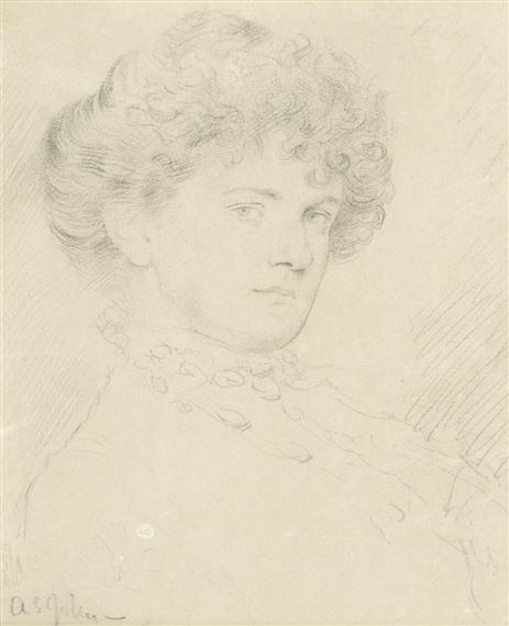 Portrait of a Lady by Augustus Edwin John, Executed circa 1900