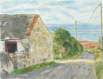 Cat in Landscape - Leonard McComb