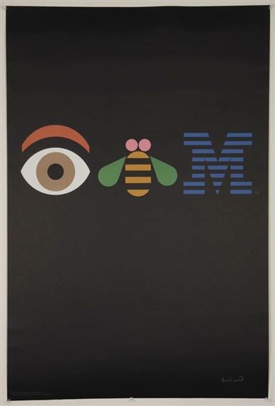 Paul Rand | Eye-Bee-M Rebus Poster (1991) | MutualArt