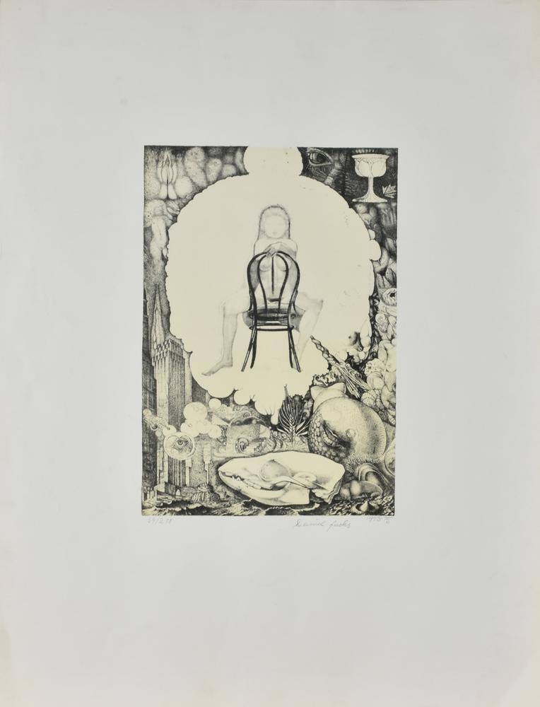Artwork by Daniel Fuchs, L'OCCHIO DI AFRODITE, Made of lithograph on paper