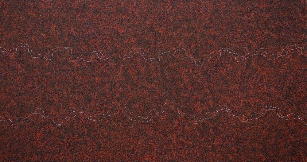 Artwork by Annie Nelson, Pattern of the Two Creeks, Made of Acrylic on canvas