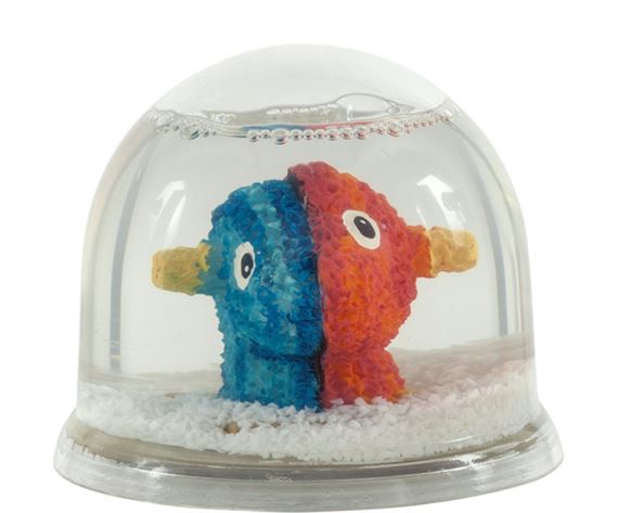 Jeff Koons | Split rocker snow globe (2000) | MutualArt
