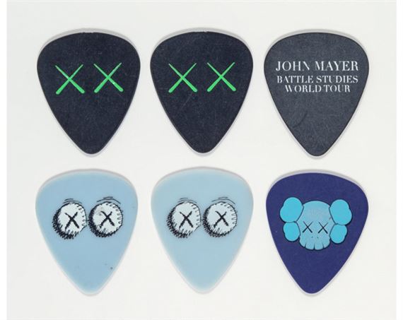 KAWS | Group of Six Guitar Picks (2008) | MutualArt