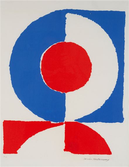 BLEU, BLANC, ROUGE by Sonia Delaunay, circa 1970