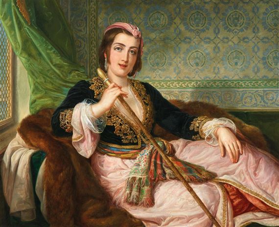 Portrait of a Young Lady from Constantinople by Pietro Luchini