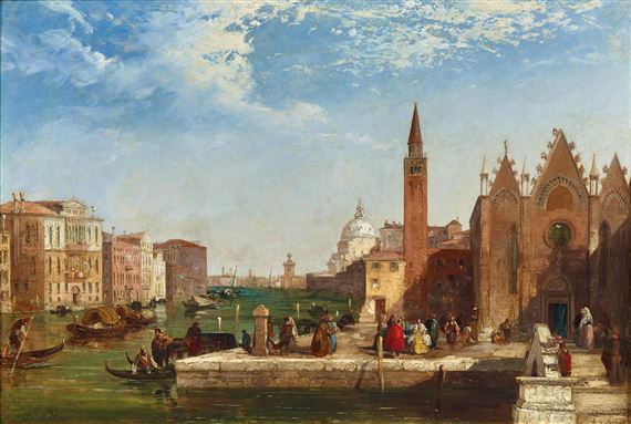 Edward Pritchett | Venice, A View of the Grand Canal | MutualArt