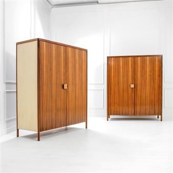 Due rari armadi Noce canalett - Werner Blaser