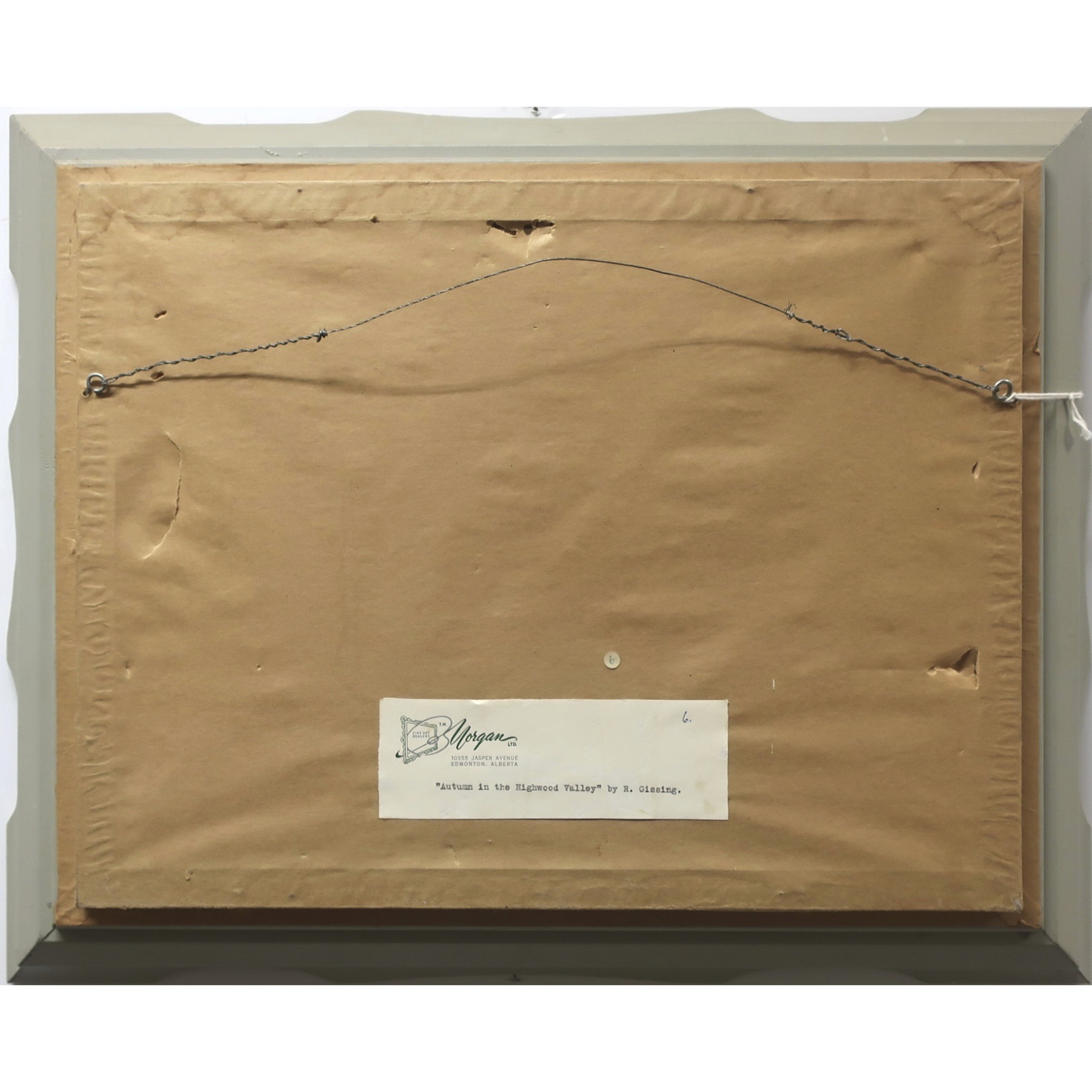 Artwork by Roland Gissing, AUTUMN IN THE HIGHWOOD VALLEY, Made of OIL ON CANVAS BOARD