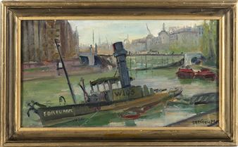 Вена. Канал. Место боев. Разбитая фашистская «Фортуна» - Igor Fedorovich Konstantinov