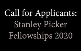 Stanley Picker Fellowships in Design & Fine Art 2020